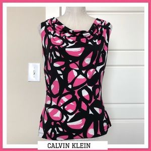 Calvin Klein Cowl Neck Line Blouse Size S